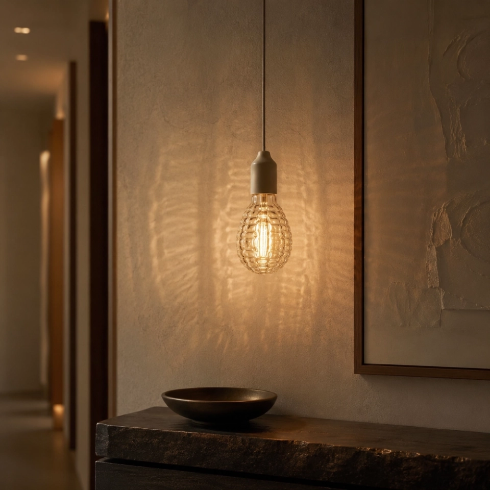 Small Textured Amber Glass LED Bulb (7) Small Textured Amber Glass LED Bulb (7)
