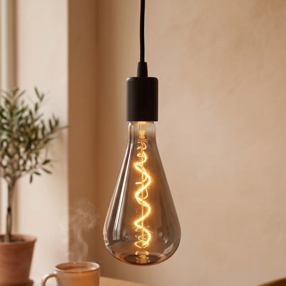 ST120 Smoke Gray Teardrop Glass LED Bulb (2) ST120 Smoke Gray Teardrop Glass LED Bulb (2)