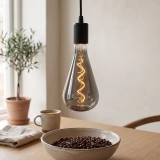 ST120 Smoke Gray Teardrop Glass LED Bulb (3) ST120 Smoke Gray Teardrop Glass LED Bulb (3)