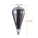 ST120 Smoke Gray Teardrop Glass LED Bulb (6) ST120 Smoke Gray Teardrop Glass LED Bulb (6)
