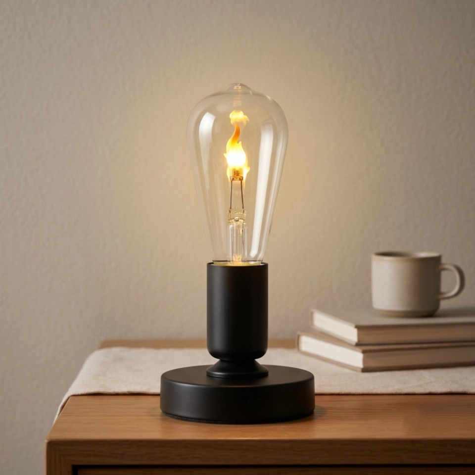 ST64 Flickering Flame Edison LED Bulb (3) ST64 Flickering Flame Edison LED Bulb (3)