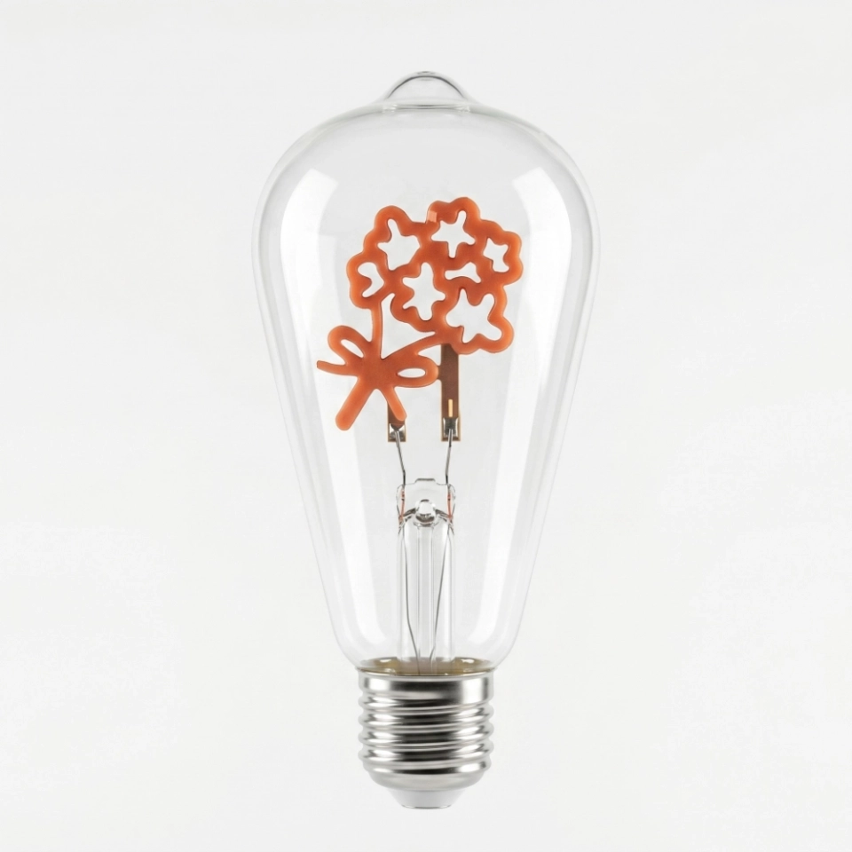 ST64 Flower Shape Edison LED Bulb (4) ST64 Flower Shape Edison LED Bulb (4)