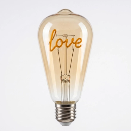ST64 LOVE Letter Edison LED Bulb ST64 LOVE Letter Edison LED Bulb
