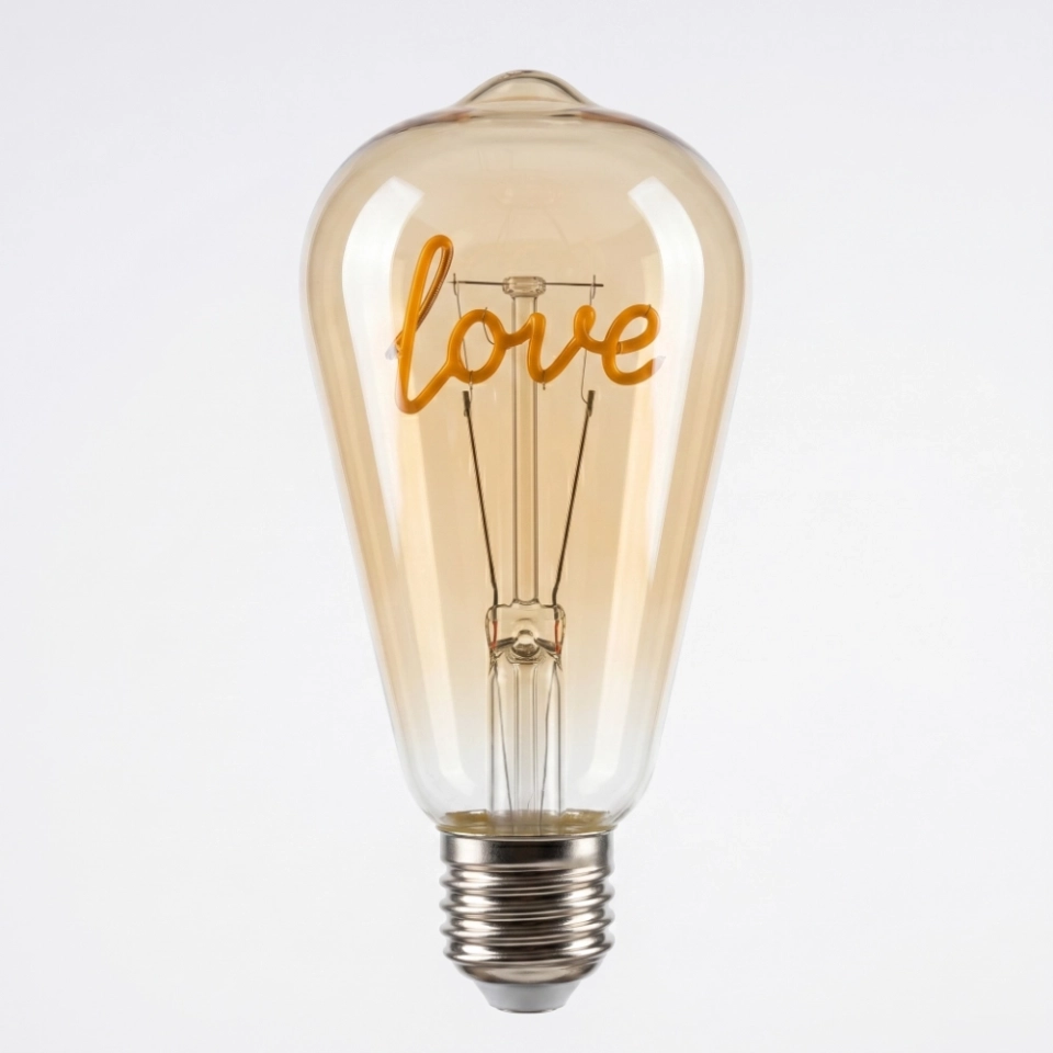 ST64 LOVE Letter Edison LED Bulb ST64 LOVE Letter Edison LED Bulb
