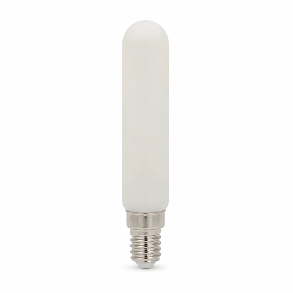 T10 Frosted Tubular LED Bulb, T30 × 125 mm, S14 Base, Custom E27 Soft Diffused Light T10 Frosted Tubular LED Bulb, T30 × 125 mm, S14 Base, Custom E27 Soft Diffused Light