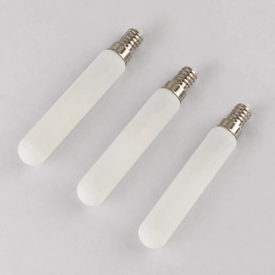 T10 Frosted Tubular LED Bulb, T30 × 125 mm, S14 Base, Custom E27 Soft Diffused Light (4) T10 Frosted Tubular LED Bulb, T30 × 125 mm, S14 Base, Custom E27 Soft Diffused Light (4)