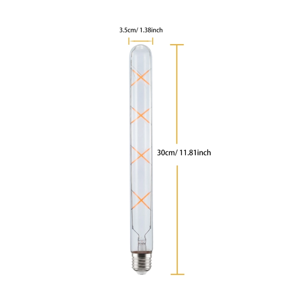 T30-300 Custom Color X Filament LED Tube Bulb (4)