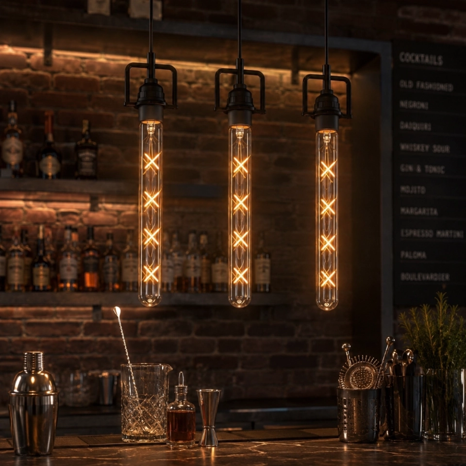 T30-300 Custom Color X Filament LED Tube Bulb (5) T30-300 Custom Color X Filament LED Tube Bulb (5)