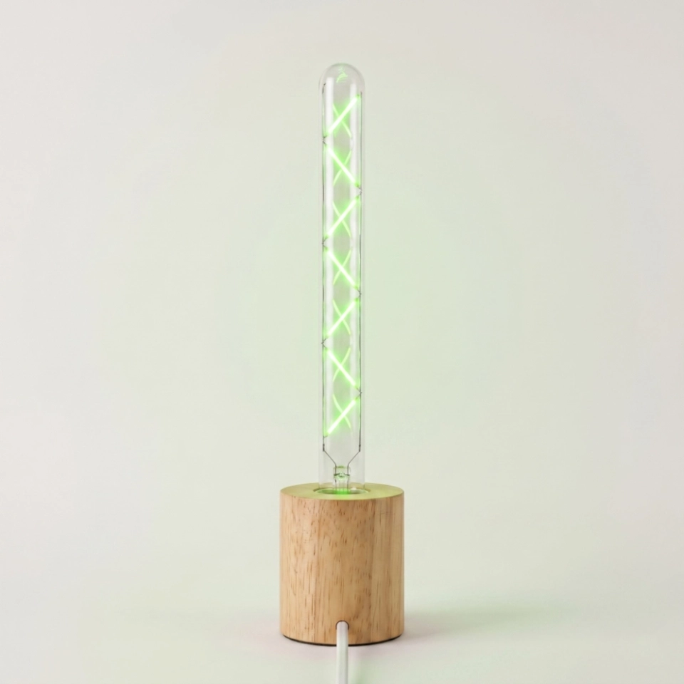 T30-300 Custom Green Filament LED Tube Bulb (3) T30-300 Custom Green Filament LED Tube Bulb (3)