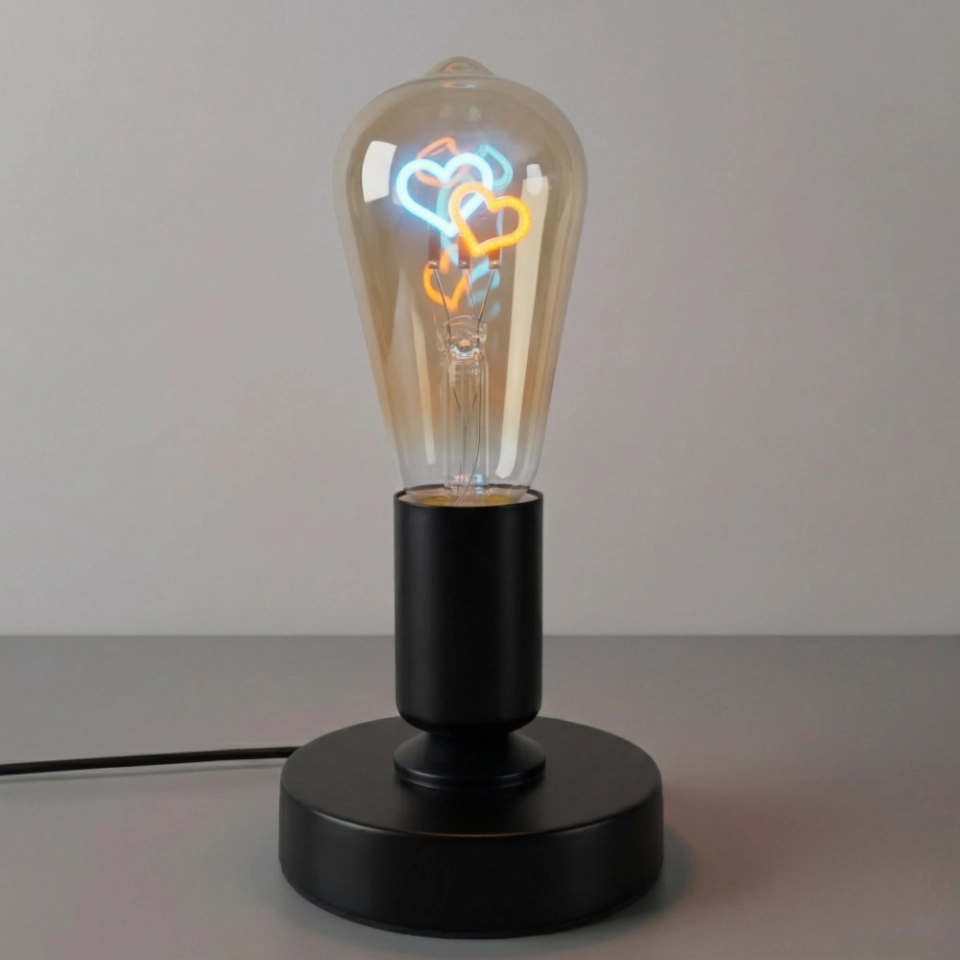 ST64 Two-Tone Double Heart Edison LED Bulb ST64 Two-Tone Double Heart Edison LED Bulb