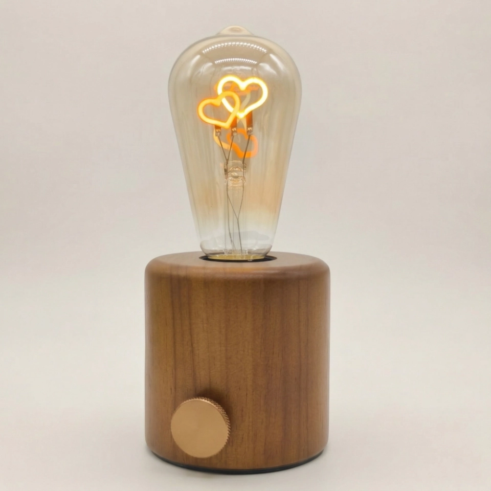 ST64 Two-Tone Double Heart Edison LED Bulb (2) ST64 Two-Tone Double Heart Edison LED Bulb (2)