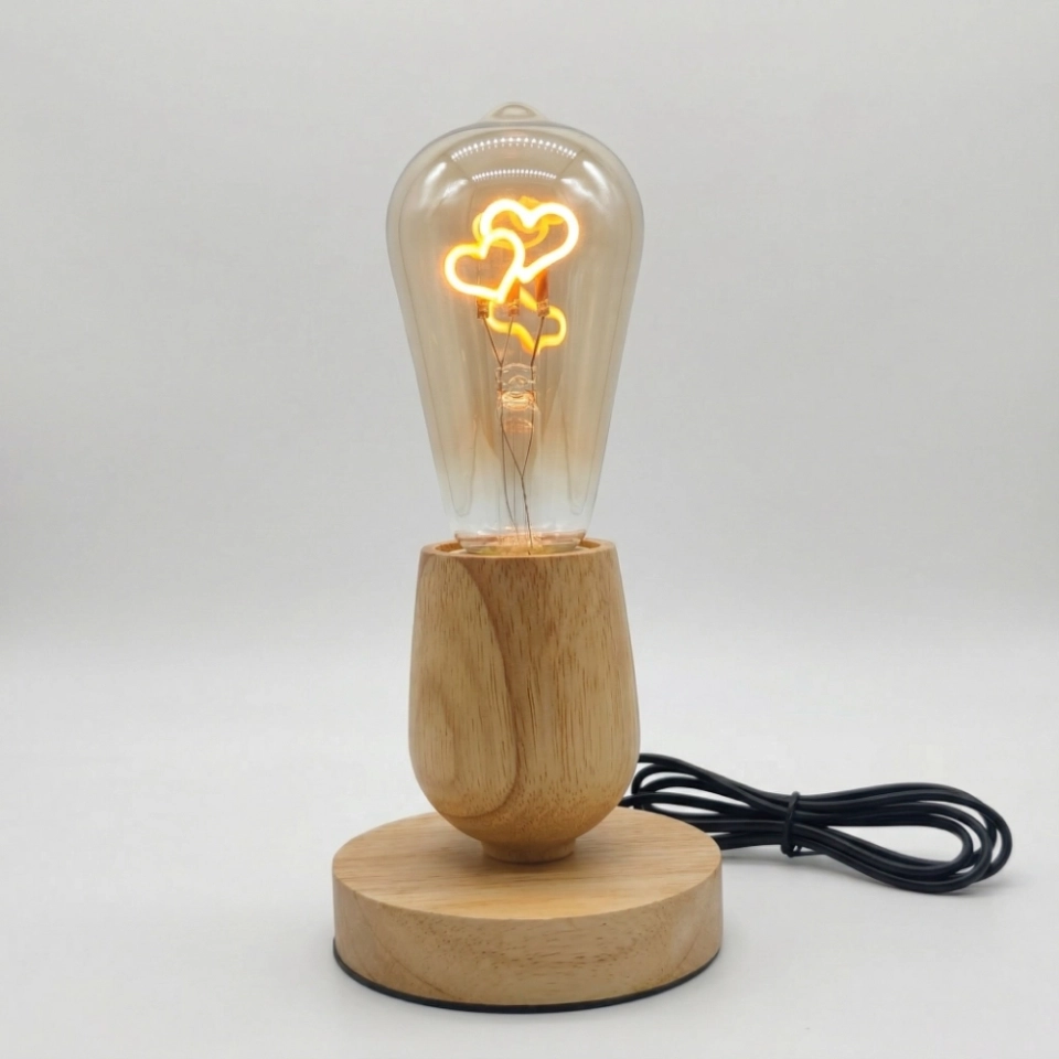 ST64 Two-Tone Double Heart Edison LED Bulb (4) ST64 Two-Tone Double Heart Edison LED Bulb (4)