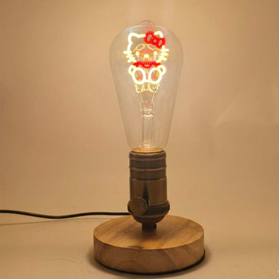 ST64 Two-Tone Kitten Shaped Edison LED Bulb (4) ST64 Two-Tone Kitten Shaped Edison LED Bulb (4)