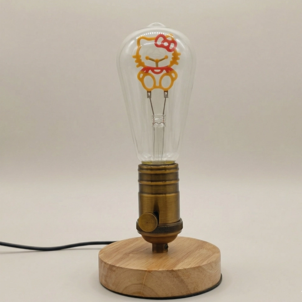ST64 Two-Tone Kitten Shaped Edison LED Bulb (8) ST64 Two-Tone Kitten Shaped Edison LED Bulb (8)