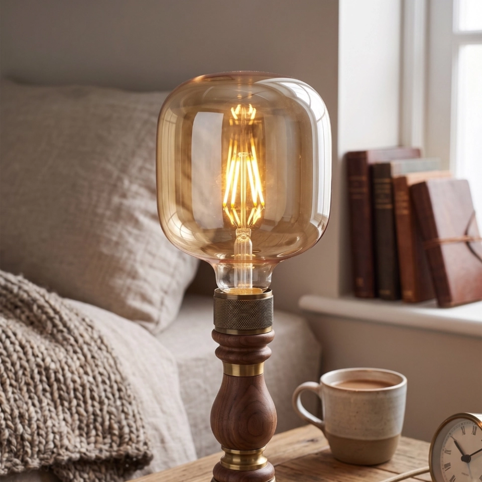 U120 Amber Cylinder Glass LED Bulb (4) U120 Amber Cylinder Glass LED Bulb (4)