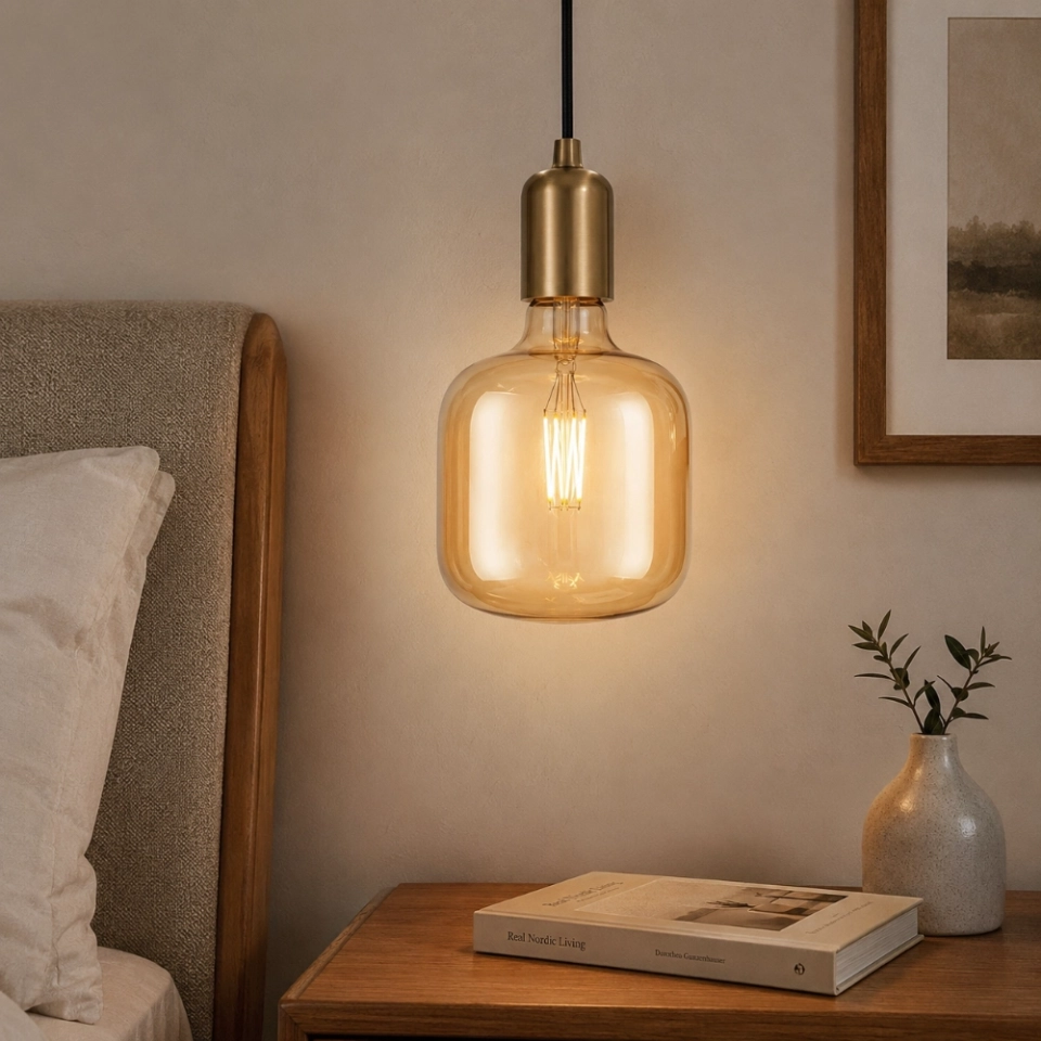 U120 Amber Cylinder Glass LED Bulb (7) U120 Amber Cylinder Glass LED Bulb (7)