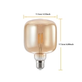 U120 Amber Cylinder Glass LED Bulb (8)