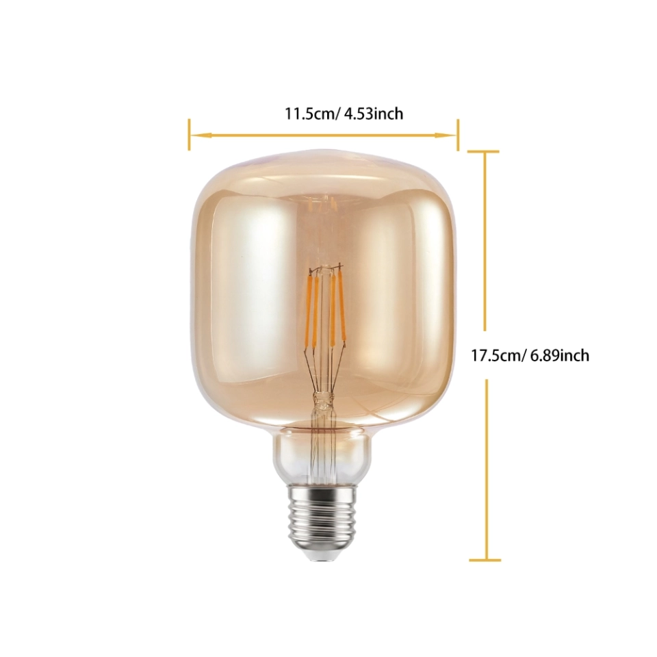 U120 Amber Cylinder Glass LED Bulb (8)